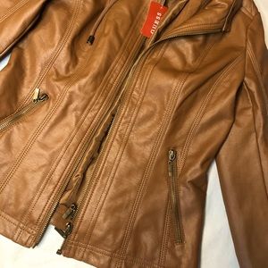 NWT Guess Leather Jacket